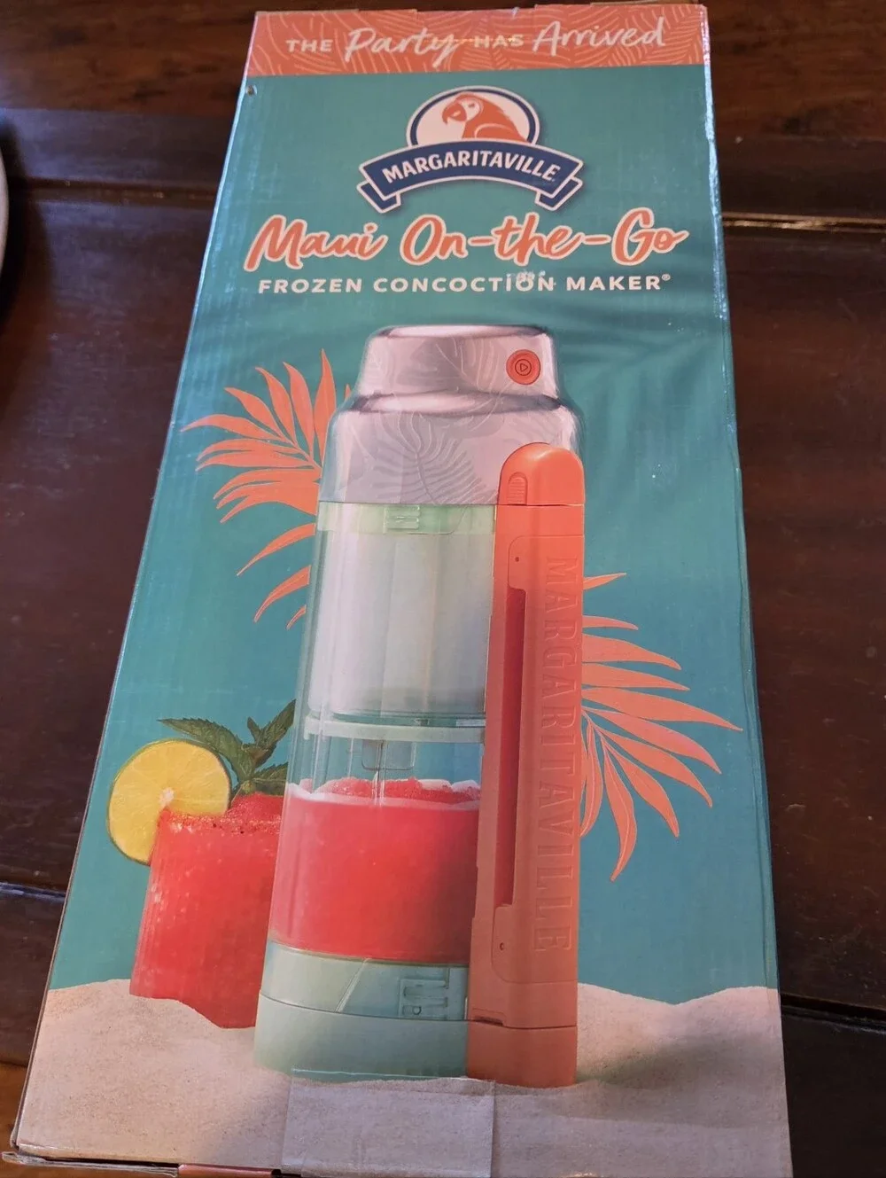 Margaritaville Maui On-the-Go Frozen Concoction Maker in Teal and Coral